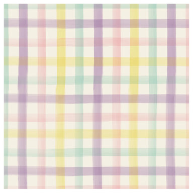 Spring Plaid Cocktail Napkin - set of 20 - Beau Kisses