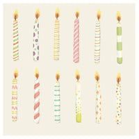 Birthday Candles Cocktail Napkin - Set of 20 - Beau Kisses