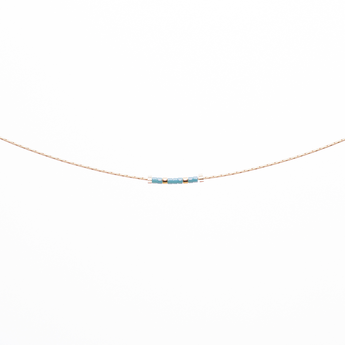 Say It In Morse Code Necklace Gold "Mom"