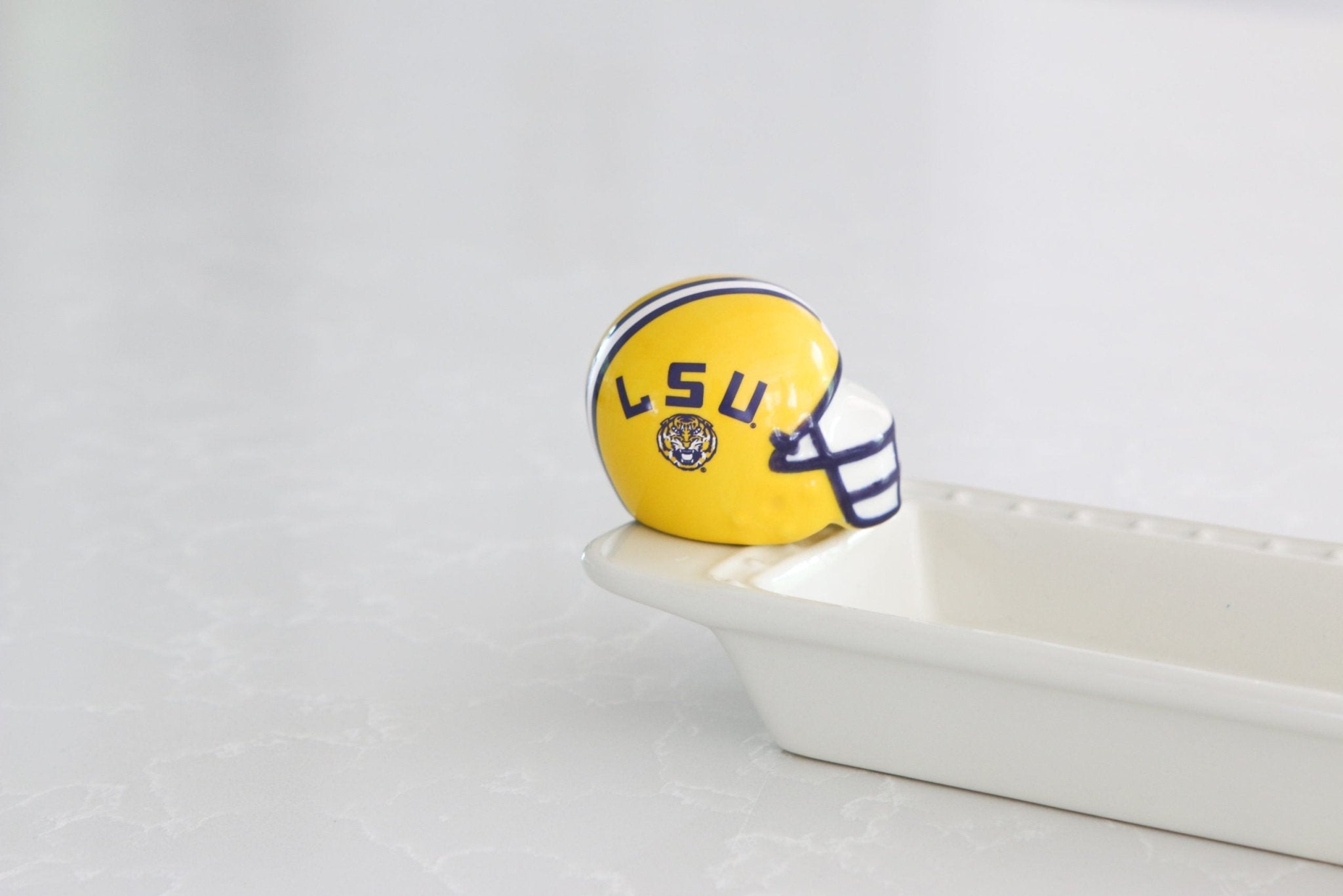 Nora Fleming LSU Helmet Mini - Beau Kisses
