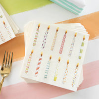 Birthday Candles Cocktail Napkin - Set of 20 - Beau Kisses