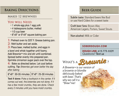 Soberdough Snickerdoodle Brewnies - Beau Kisses