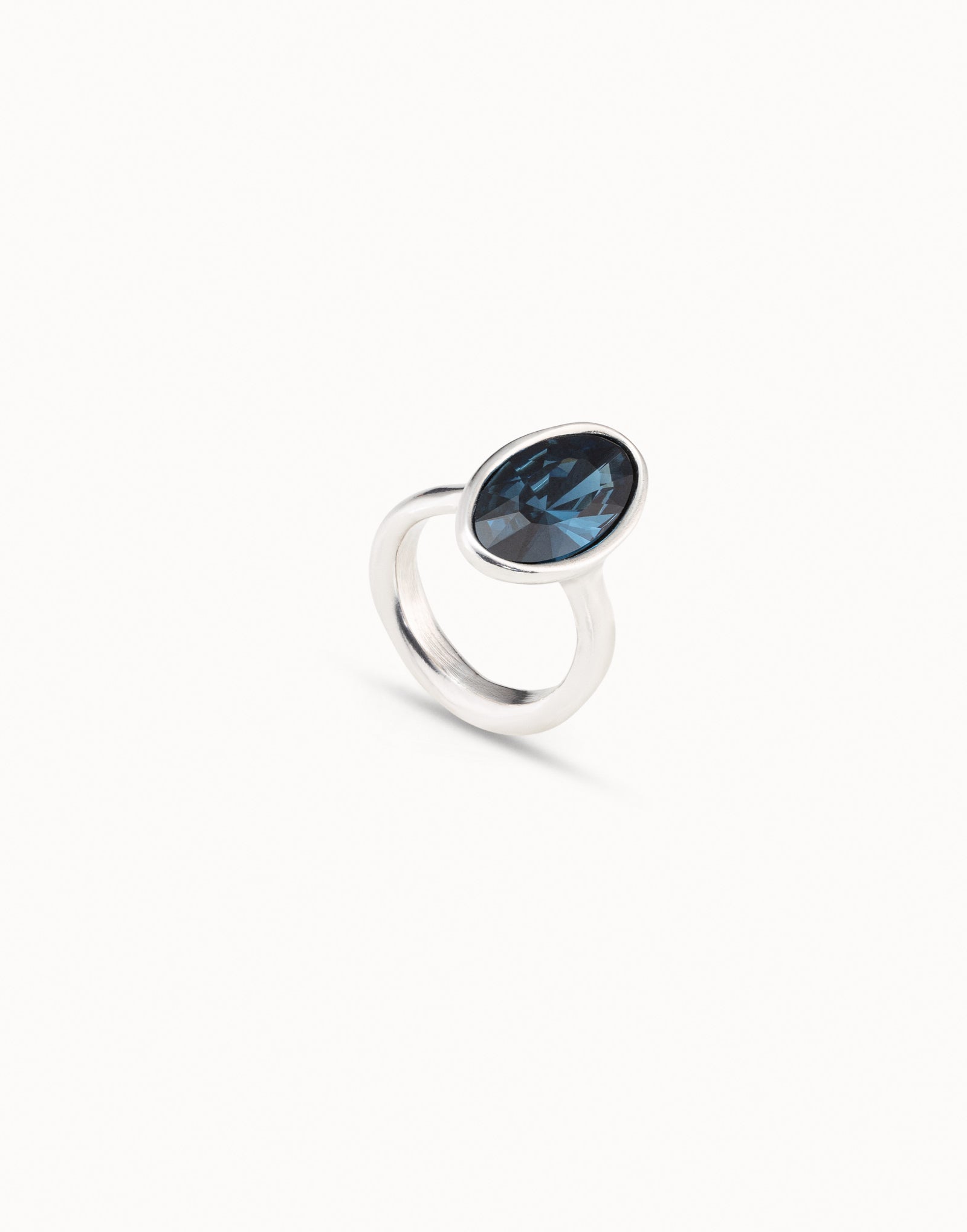 THE QUEEN RING SILVER BLUE CRYSTAL *ON SALE