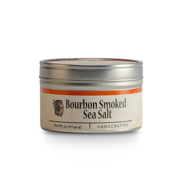 Bourbon Smoked Sea Salt Tin 5.0 Oz - Beau Kisses