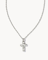 Cross Pendant Necklace Rhodium Metal - Beau Kisses