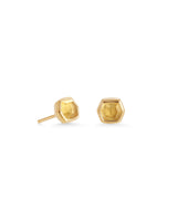 Davie Stud Earrings 18K Gold Vermeil Light Citrine - Beau Kisses