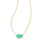 Elisa Texas Necklace Gold Turquoise Magnesite - Beau Kisses