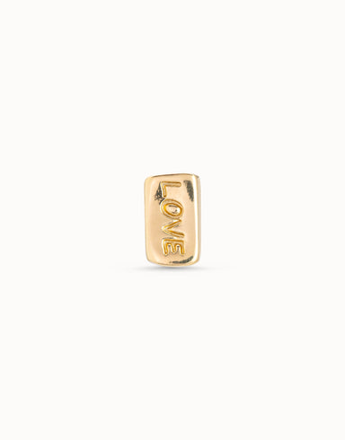 Love Stud Earring Gold - Beau Kisses